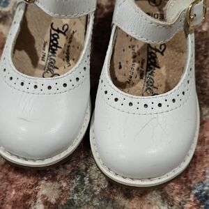 Kids White Leather Shoes